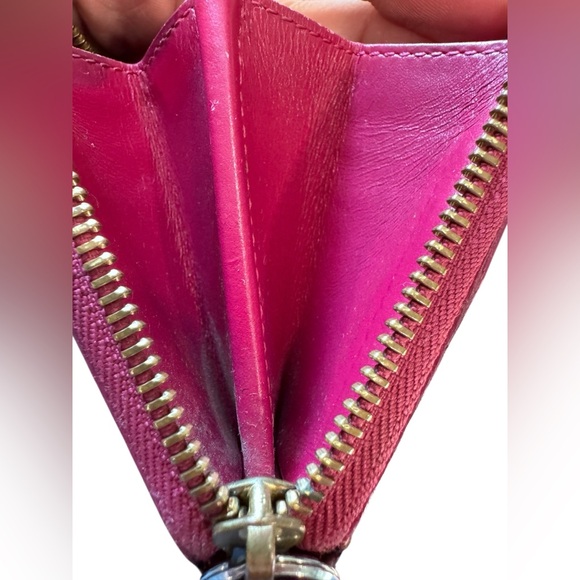 Burberry Fuchsia Leather Wallet - Picture 13 of 16